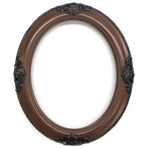 Closeout Oval Frame Black Cherry with Baroque Accents - 8" x 10"